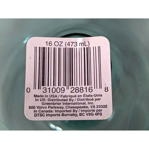 Libbey Cactus Shaped Margarita Wine Glass Drinkware Green Succulent Stem Gift - Picture 5 of 5